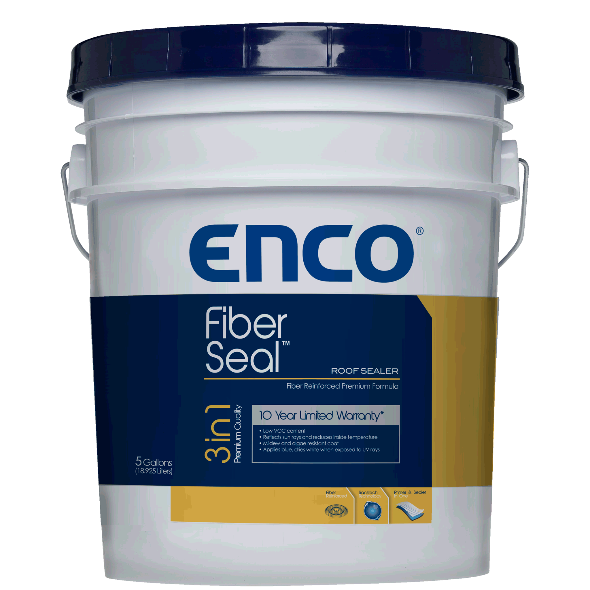 FIBER SEAL 100% ACRYLIC 7 YR ROOF SEALER